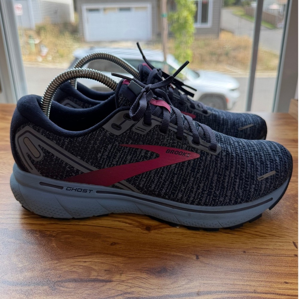 Brooks Ghost 14 Women's Running Shoes Navy Pink Size 9
